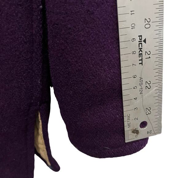 1989 Monroe Flag Twirler Varsity Letterman Jacket Tracy Purple Gold Size L XL - Picture 8 of 16